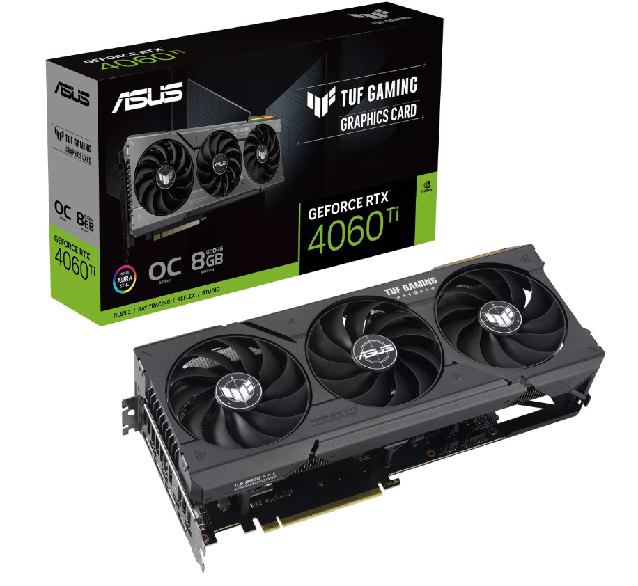 Tarjeta de video ASUS TUF-RTX4060TI-O8G-GAMING